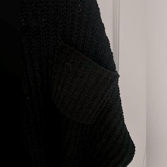 Aaron and Amber Black Knit Sweater - Picture 2 of 4